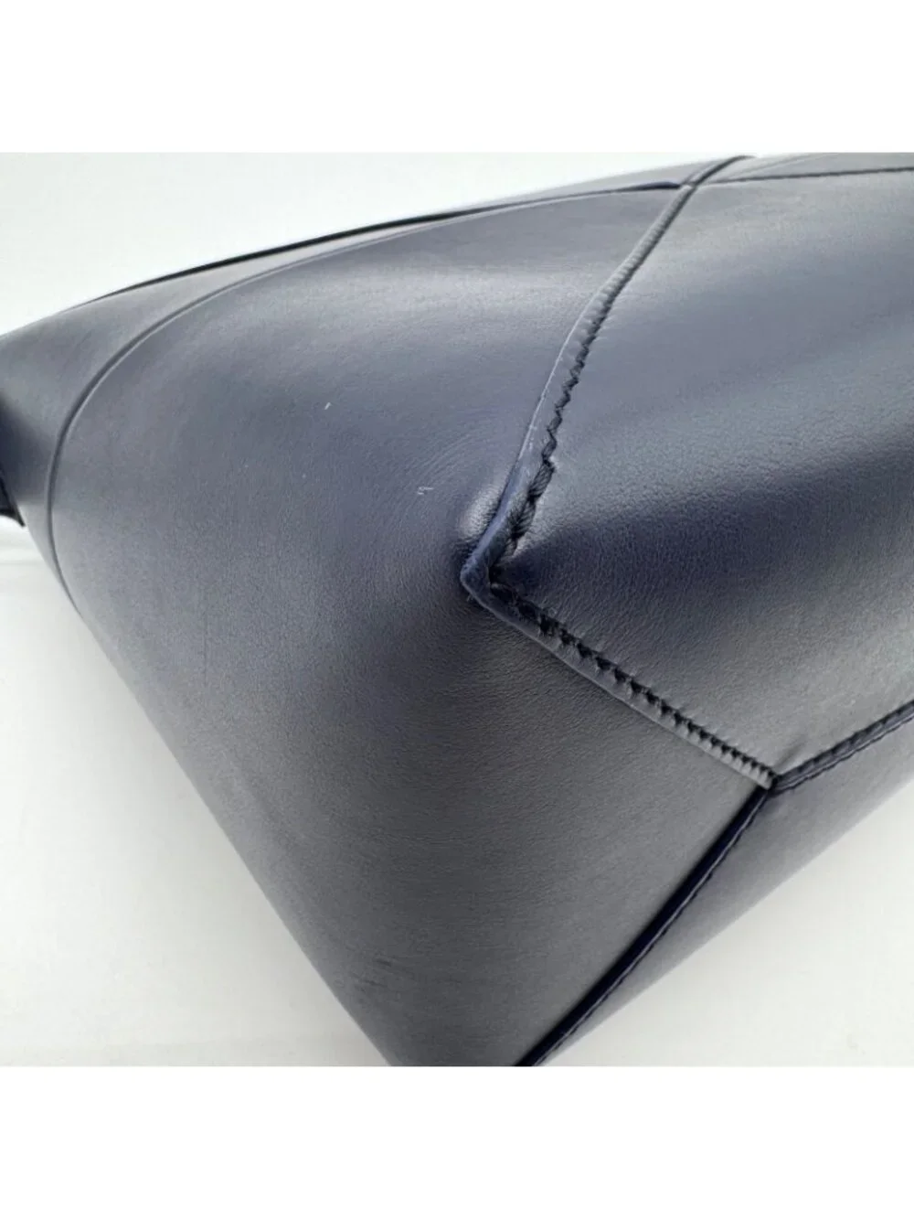 Loewe Handbag Puzzle Fold Wash Bag Leather Blue